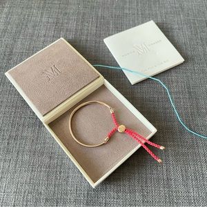 Monica Vinader classic redline rose gold bracelet